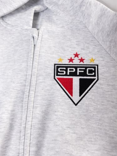 SPFC hoodie – A customised hoodie featuring São Paulo FC logo, tailored with care by Gabby Atelier in the UK.