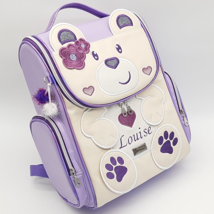Little She Bear Cub Children's Backpack - High-quality, handmade UK bag with excellent finishing. Available on request.